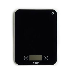 Noom Digital Kitchen Scale with LCD Display, Precision Food Scale (Black)